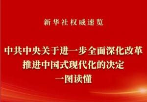 學習在線 | 《中共中央關(guān)于進一步***深化改革、推進中國式現(xiàn)代化的決定》一圖讀懂
